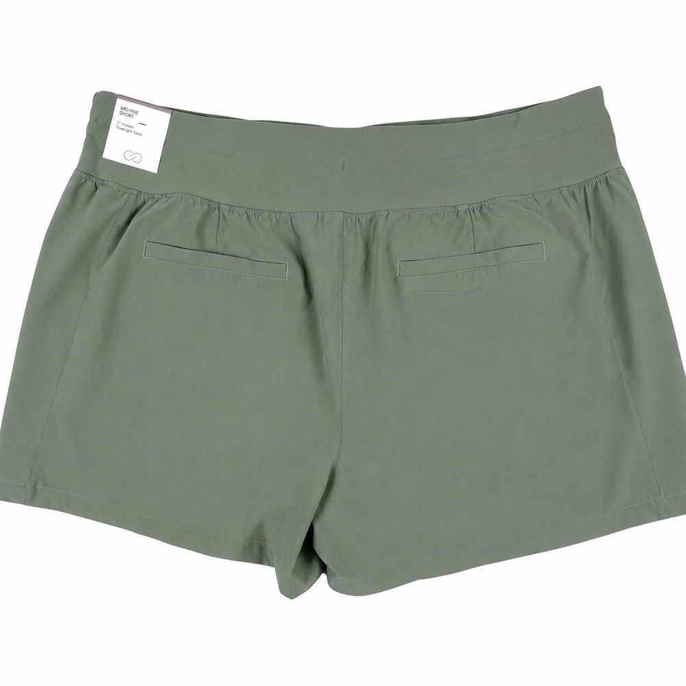 CALIA Effortless TrueLight 4" Shorts Womens XL Muted Green Activewear - Picture 3 of 9